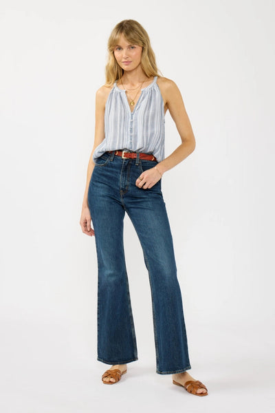 V-Neck Button Down Tank