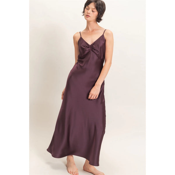 Juliet Satin Maxi Slip Dress