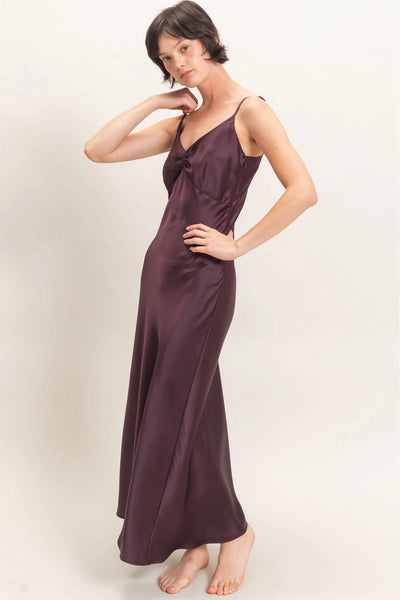 Juliet Satin Maxi Slip Dress