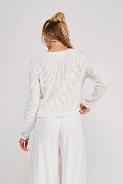 Scallop Edge Cardigan