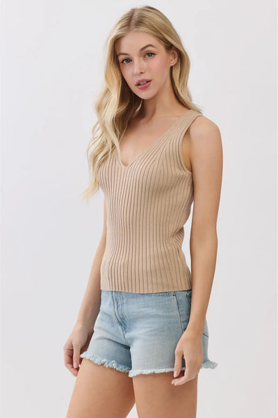 Sleeveless Sweater Tank