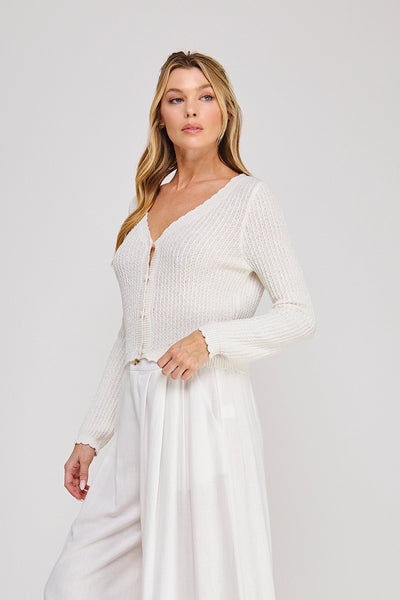 Scallop Edge Cardigan