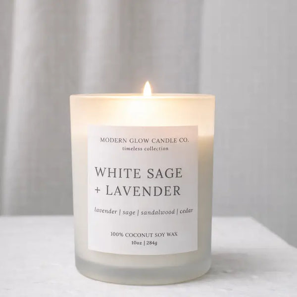 White Sage + Lavender Candle