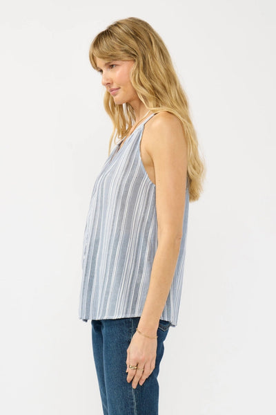 V-Neck Button Down Tank