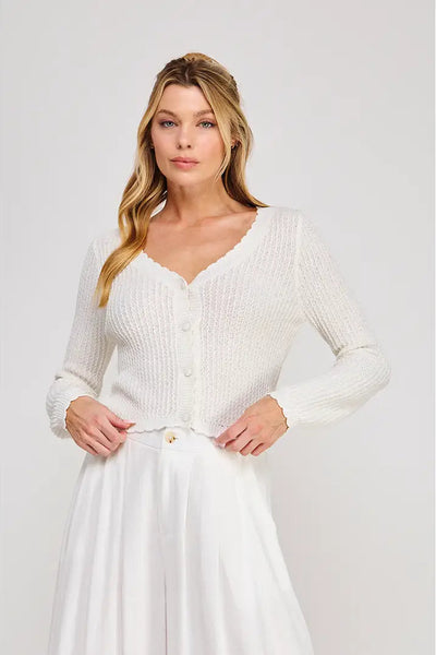 Scallop Edge Cardigan