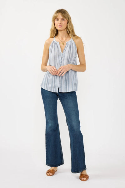 V-Neck Button Down Tank