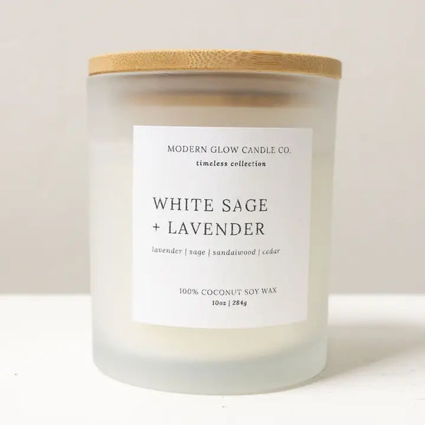 White Sage + Lavender Candle